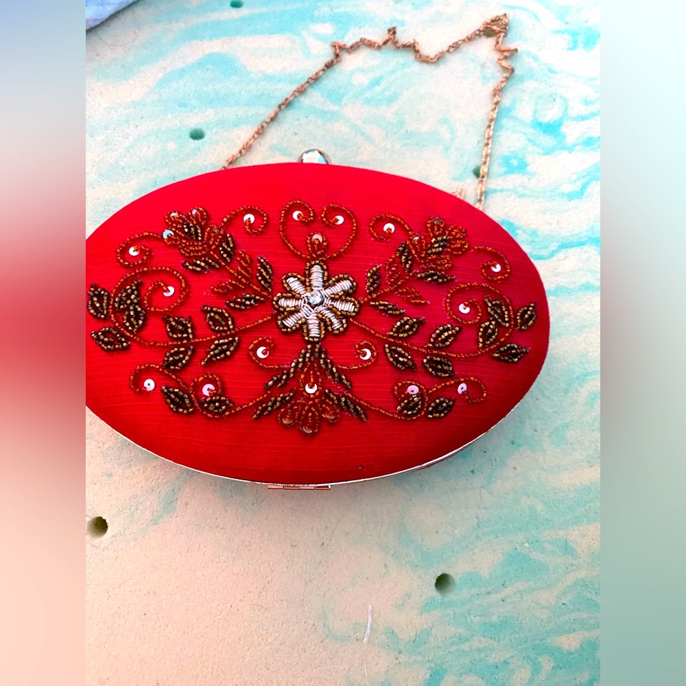 party wallets for women color red like new
